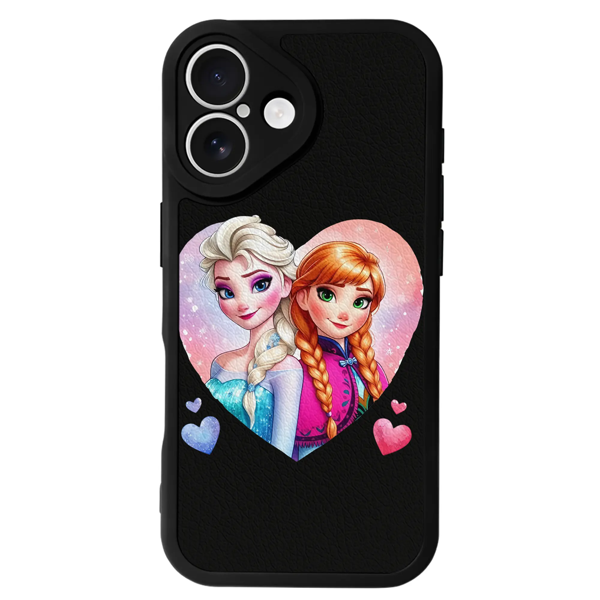 アナと雪の女王(Frozen) グッズ エルサ(Elsa) - IPhone 16シリーズ対応 ・ シリコンスマホケース ・ レザー調 ・ 高精度フィット ・ 耐衝撃 ・ ワイヤレス充電対応 ・ 精密カット